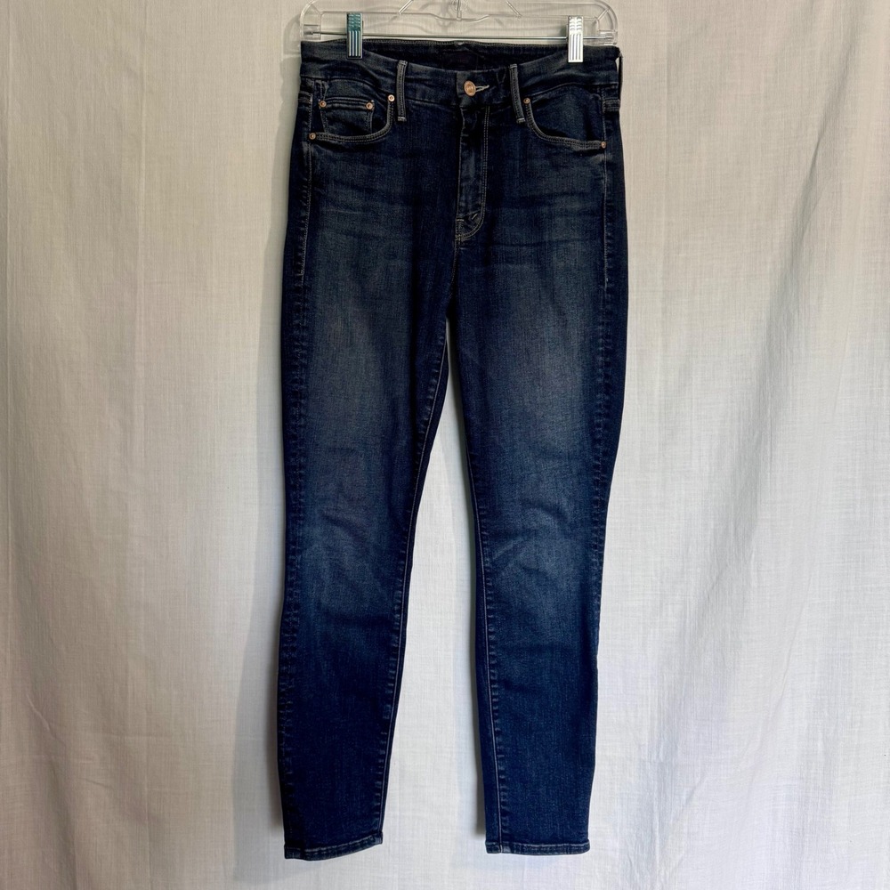 MOTHER The Looker Crop Jeans Women's Size 27 Dark Wash High Rise